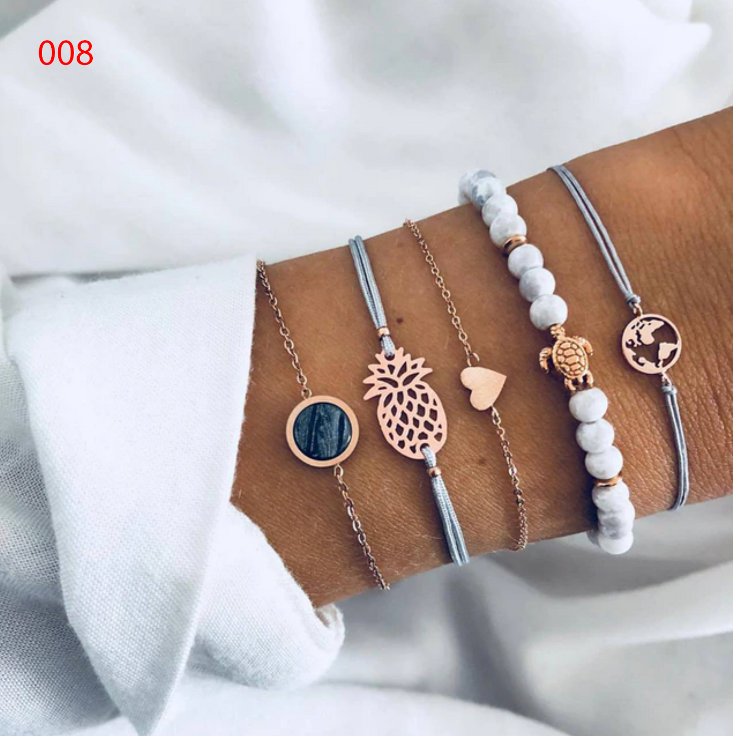 Colección de pulseras boho