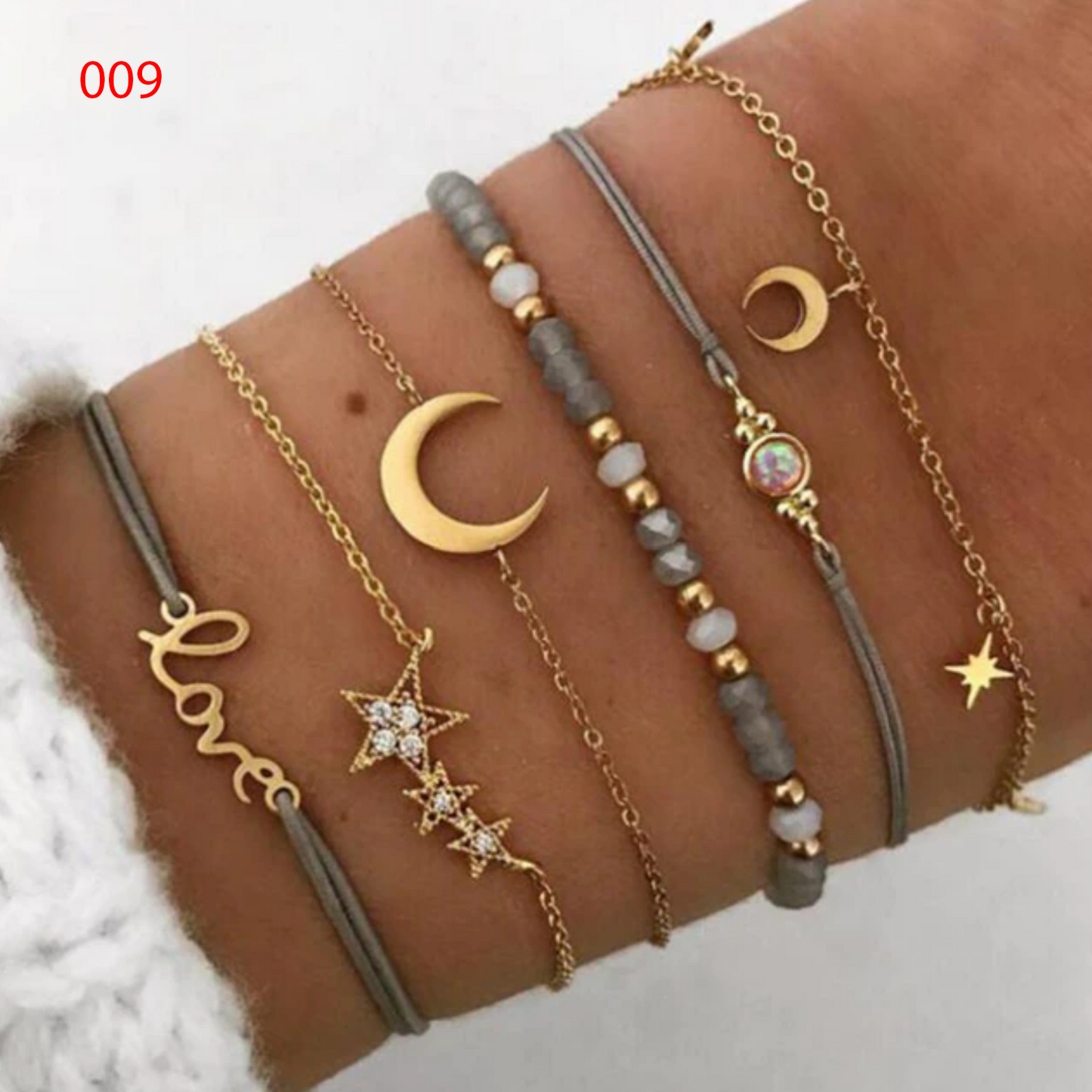 Colección de pulseras boho